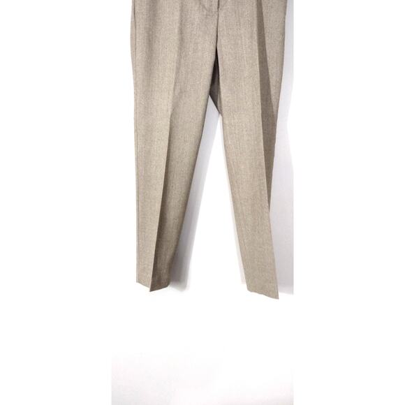 Talbots Womens Brown Italian Flannel Lined Trousers Slacks Pants Size 10 - Picture 7 of 13
